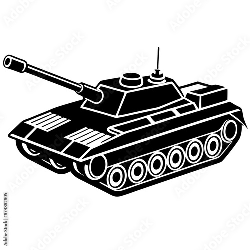 Tanks vector on white background