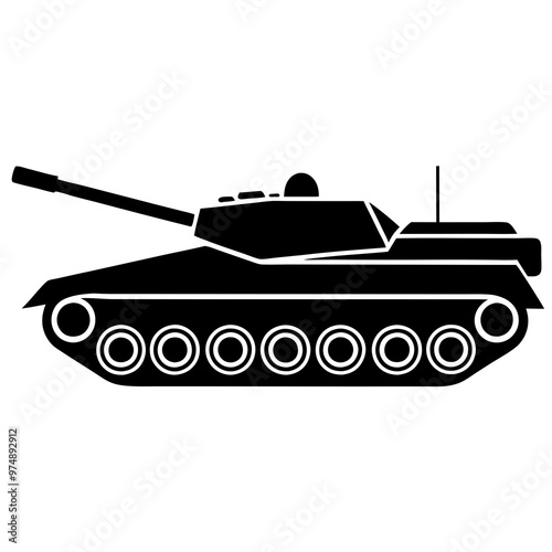 Tanks vector on white background