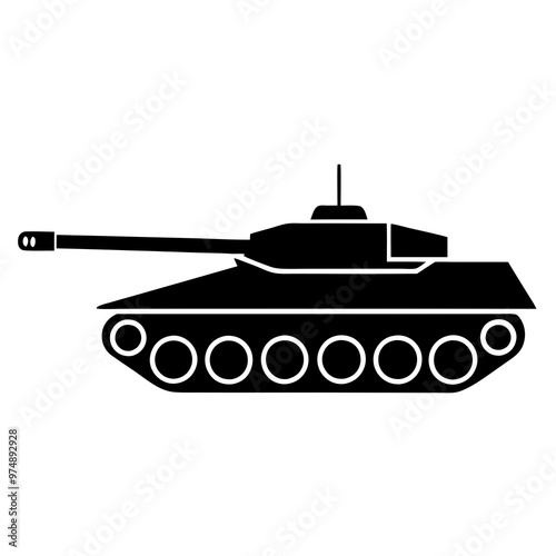 Tanks vector on white background