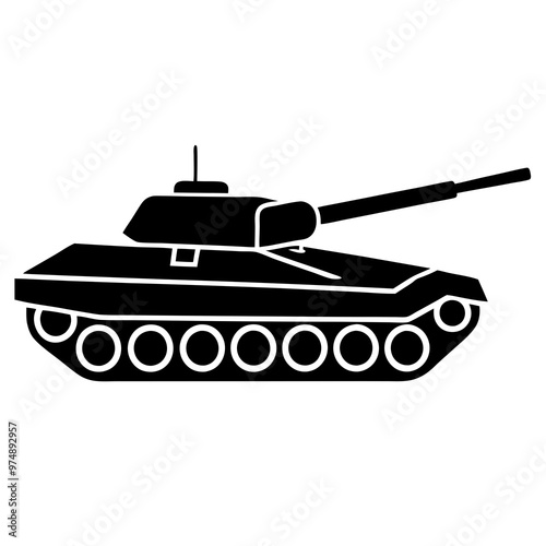 Tanks vector on white background