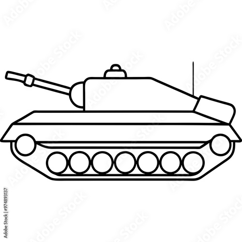 Tanks vector on white background