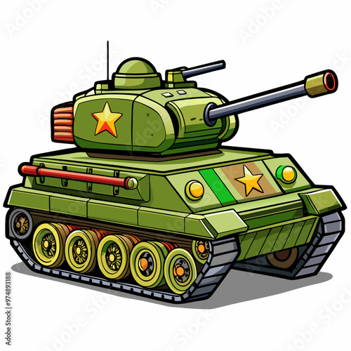 Tanks vector on white background