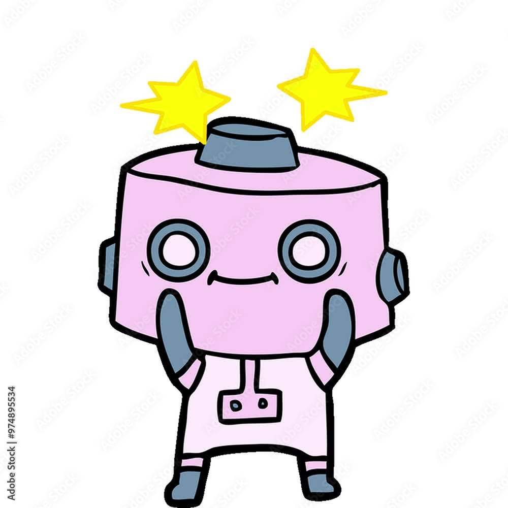 cartoon robot