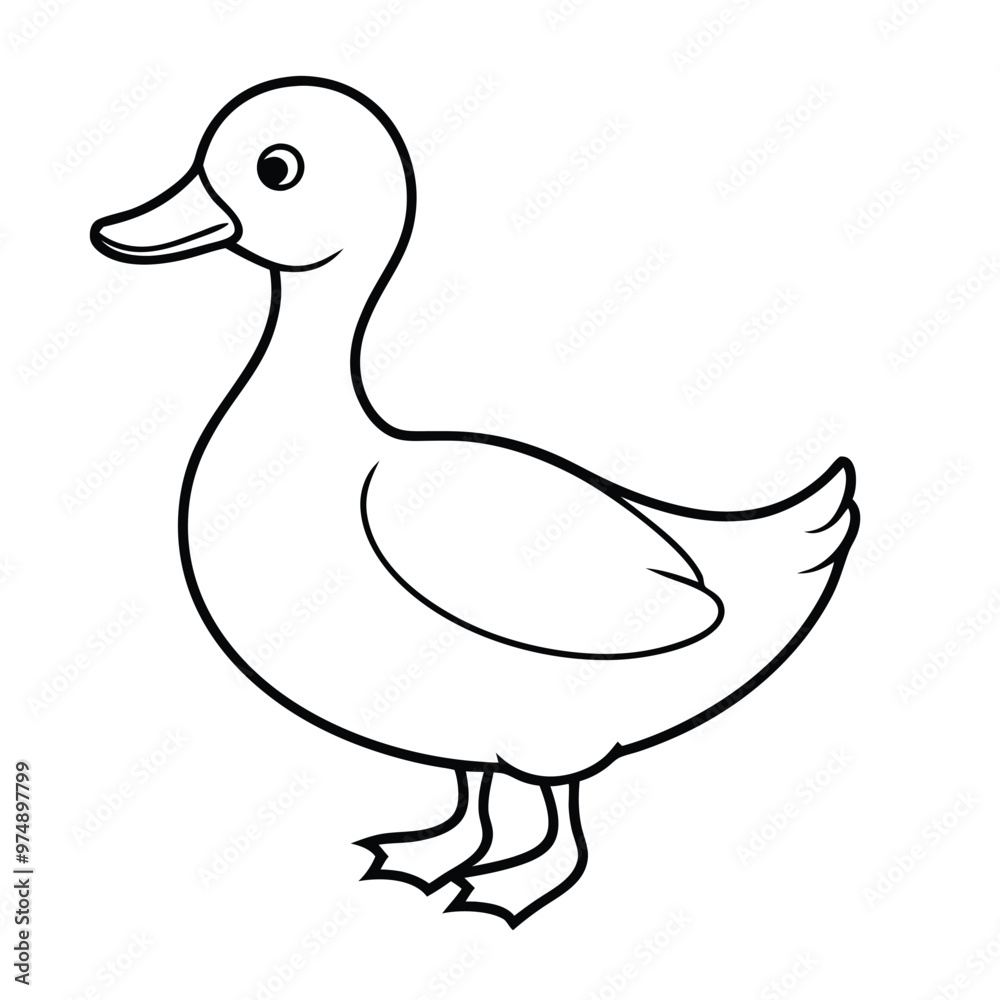 a cute Duck, vector silhouette illustration, isolated white background, a cute Duck, vector silhouette illustration, isolated white background,