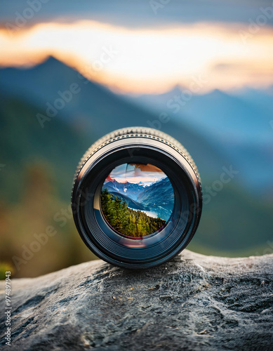 Lens Revealing a Sharp Landscape