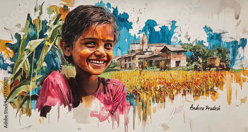 Graffiti image of a youth from 