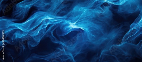Wallpaper Mural Abstract Blue Dark Background With Light And Smoke Effects Abstract Black Background With Dark Blue Lighting Stage Background In Dark Blue Tones Torontodigital.ca