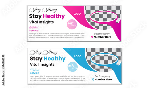 medical center Facebook cover design