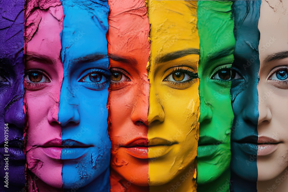 Obraz premium Art of smile in creatice colorful way