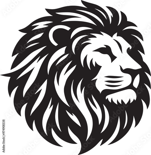 lion head illustration photo