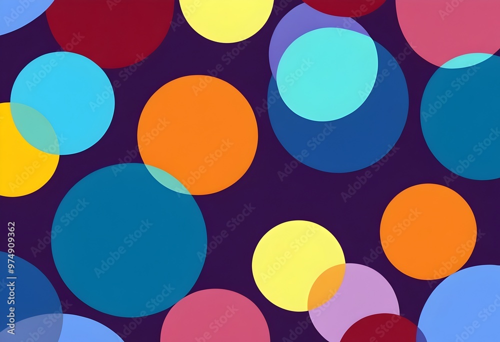 Colorful abstract circles on a dark background creating a playful and vibrant design for creative projects or digital art. Generative AI Colorful abstract circles on a dark background creating a playful and vibrant design for creative projects or digital art. Generative AI