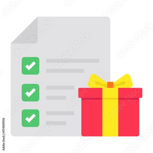 Perfect design icon of gift list