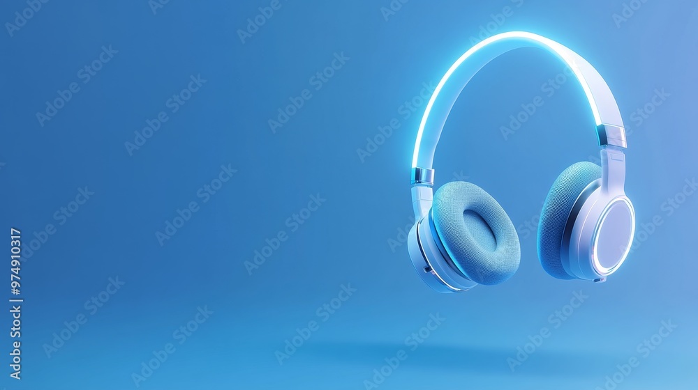 Neon-Lit Headphones: A Symbol of Music, Technology, and Connection, representing audio, innovation, entertainment, and the power of sound. Neon-Lit Headphones: A Symbol of Music, Technology, and Connection, representing audio, innovation, entertainment, and the power of sound.
