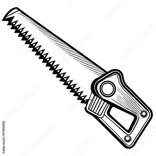 Saws vector on white background