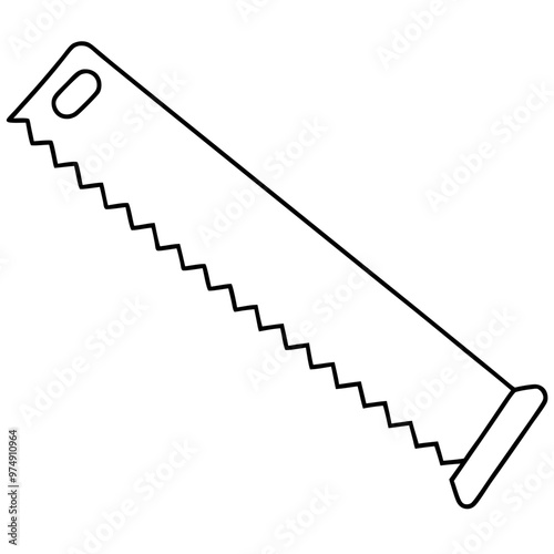 Saws vector on white background