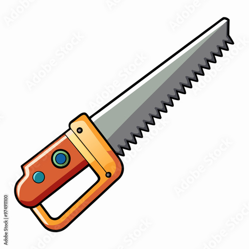 Saws vector on white background