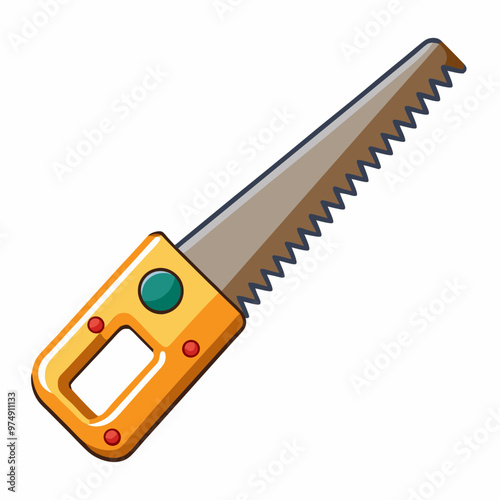 Saws vector on white background