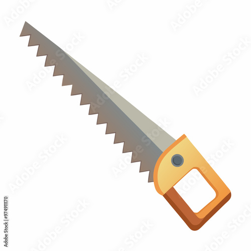 Saws vector on white background