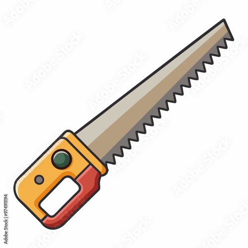 Saws vector on white background