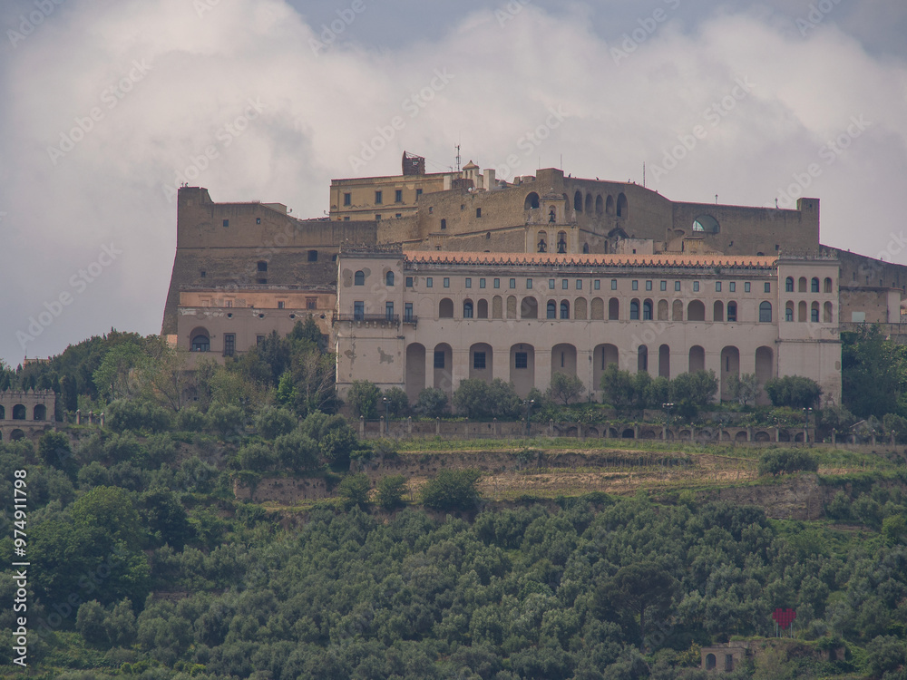 Fototapeta premium Neapel am Mittelmeer in Italien