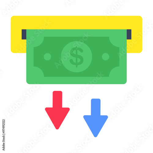 Perfect design icon of money withdrawal