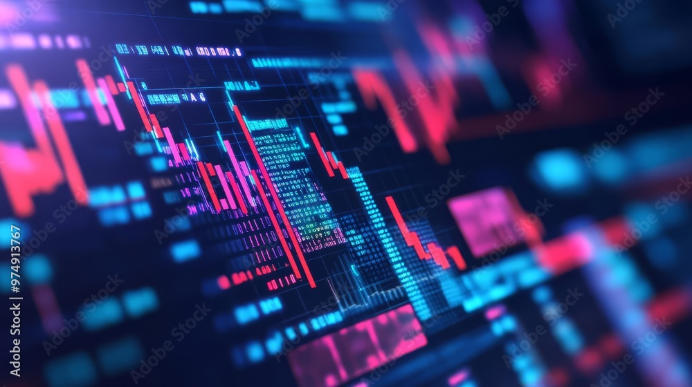 AI financial advisor, holographic data graphs, dark modern background, digital finance AI financial advisor, holographic data graphs, dark modern background, digital finance