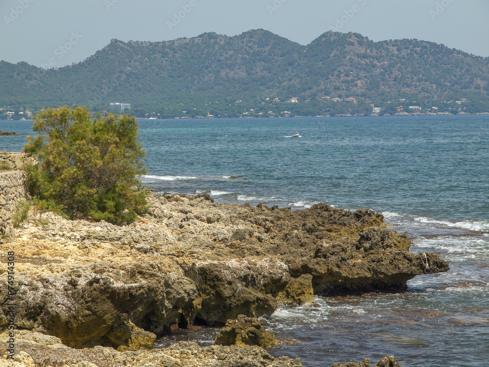 Am'Strand von Cala Millor auf Mallorca Am'Strand von Cala Millor auf Mallorca