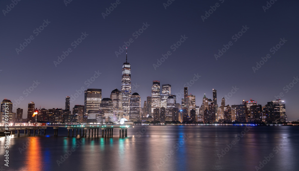 NewYork city skyline at Night, New York, United States of America NewYork city skyline at Night, New York, United States of America