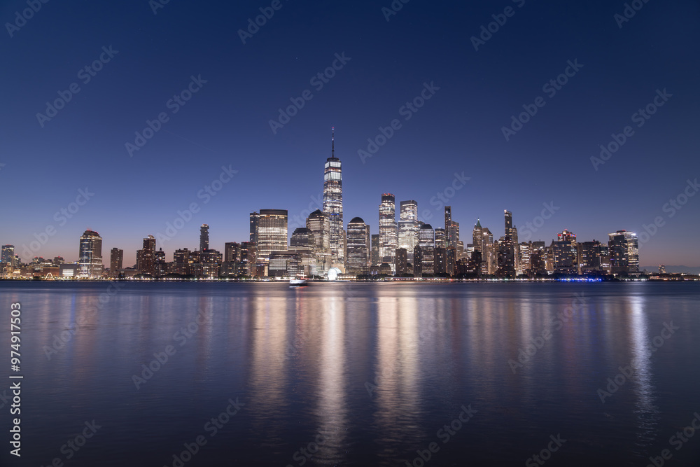NewYork city skyline at Night, New York, United States of America NewYork city skyline at Night, New York, United States of America