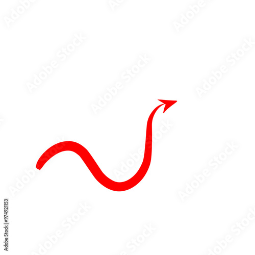 Red Devil Tail Vector