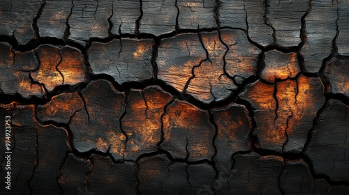 A depiction of nature's beauty highlighting weathered materials in a deconstructive style