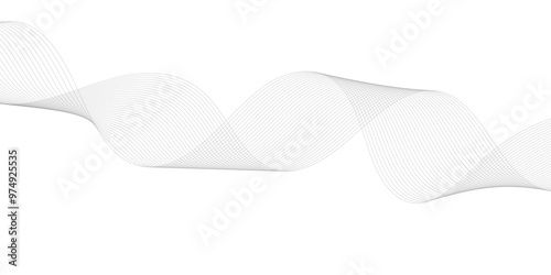Grey layers strokes waves line design vector curved texture wallpaper for desktop