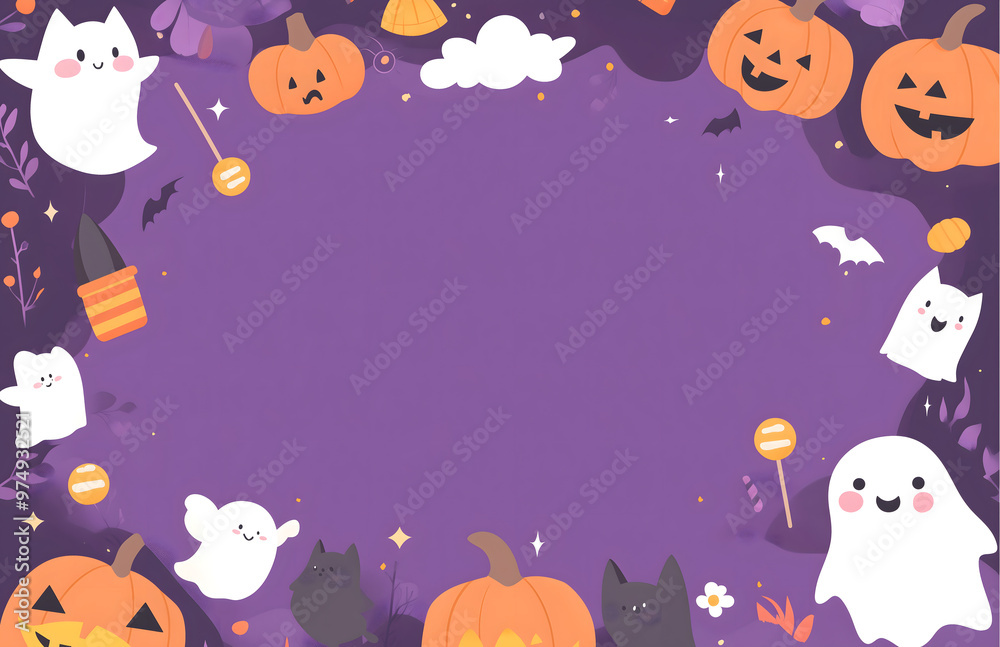 Halloween party or event advertisement Dark purple background Halloween party or event advertisement Dark purple background