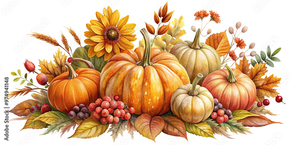 Fall and thanksgiving style element isolated on white background. Fall and thanksgiving style element isolated on white background.