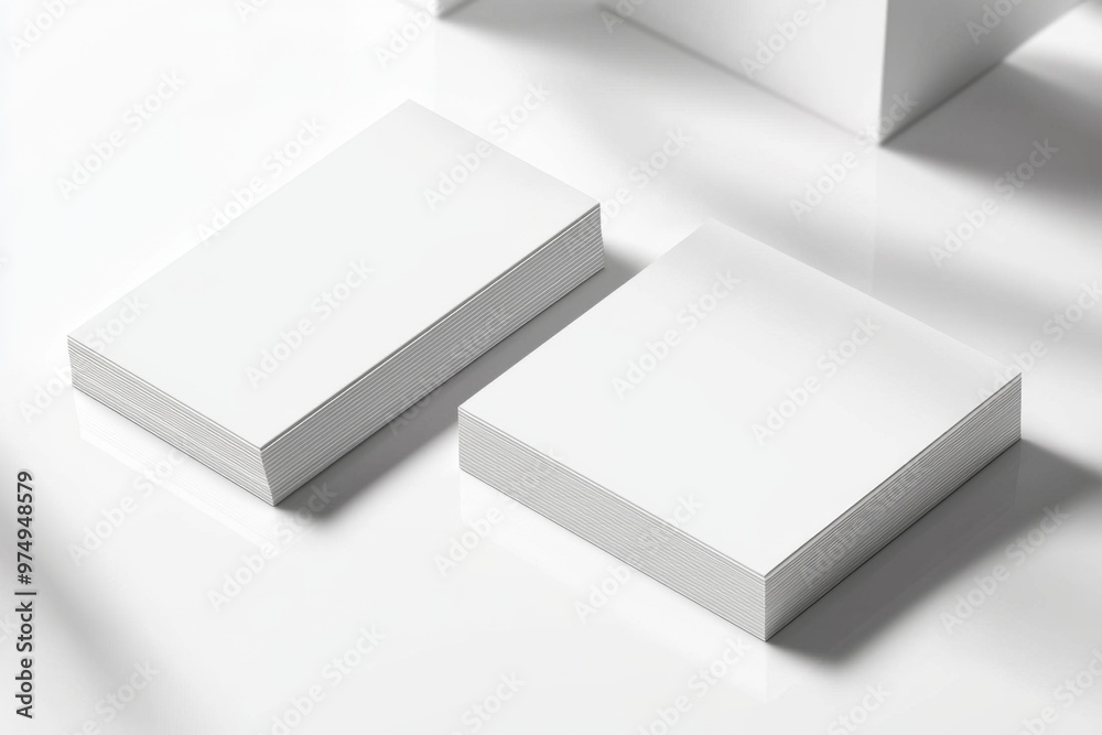 Business Card Mockup on Isolated Background created with Generative AI Business Card Mockup on Isolated Background created with Generative AI