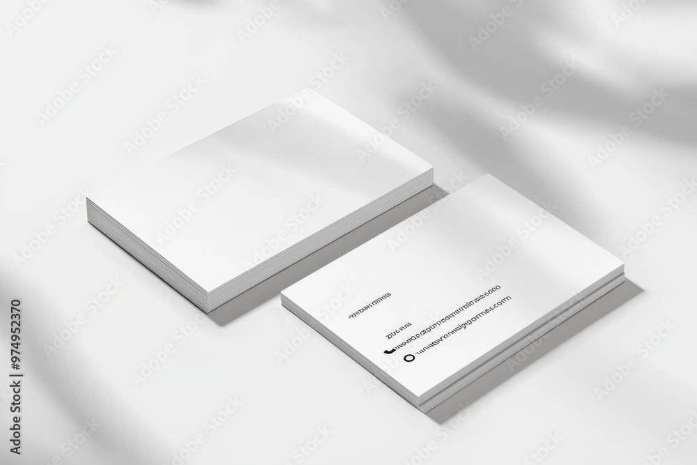 Business Card Mockup on Isolated Background created with Generative AI Business Card Mockup on Isolated Background created with Generative AI