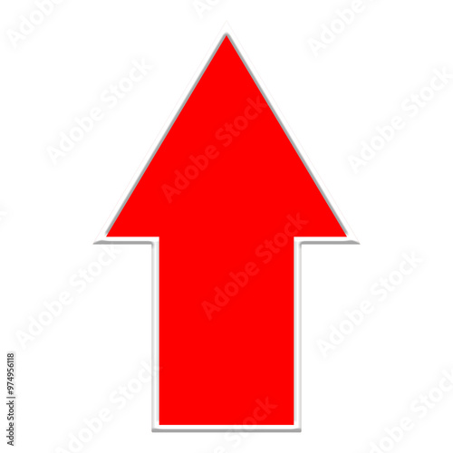 red arrow up