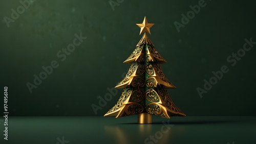 Chistmas concept, christmas, celebration, decoration, background, tree, winter, gold, new, red, season, no people, year, gift, holiday, festive, horizontal, merry, ornament, photography, copy space, 