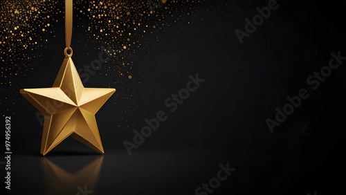 Chistmas concept, christmas, celebration, decoration, background, tree, winter, gold, new, red, season, no people, year, gift, holiday, festive, horizontal, merry, ornament, photography, copy space, 