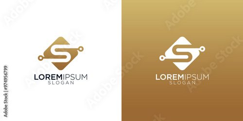abstract s letter monogram logo vector design collection