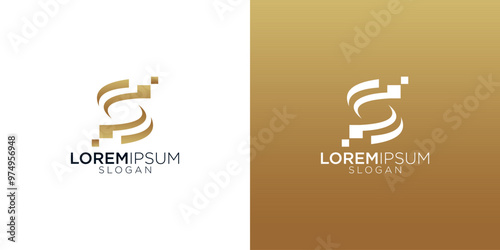 abstract s letter monogram logo vector design collection