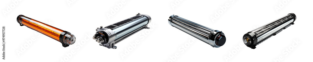 Set, collection of Solar Water Heater Element isolated on transparent background. Set, collection of Solar Water Heater Element isolated on transparent background.