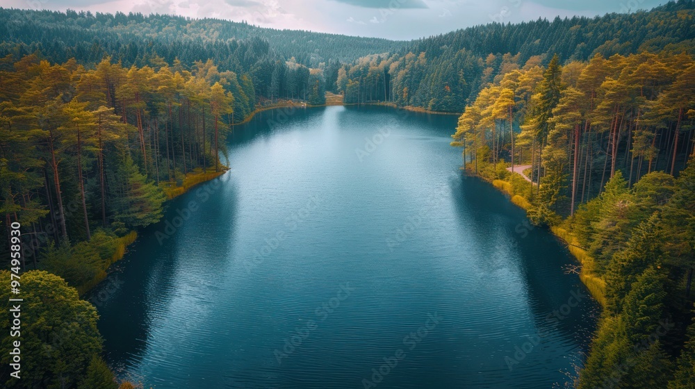 Ohra Dam and Ohratalsperre in Oberhof, Thuringia, Germany - A Panoramic Aerial Landscape Shot of Europe's Scenic Beauty Ohra Dam and Ohratalsperre in Oberhof, Thuringia, Germany - A Panoramic Aerial Landscape Shot of Europe's Scenic Beauty