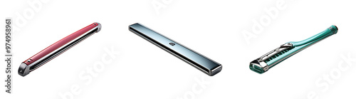 Set, collection of Squeegee Blade isolated on transparent background. photo