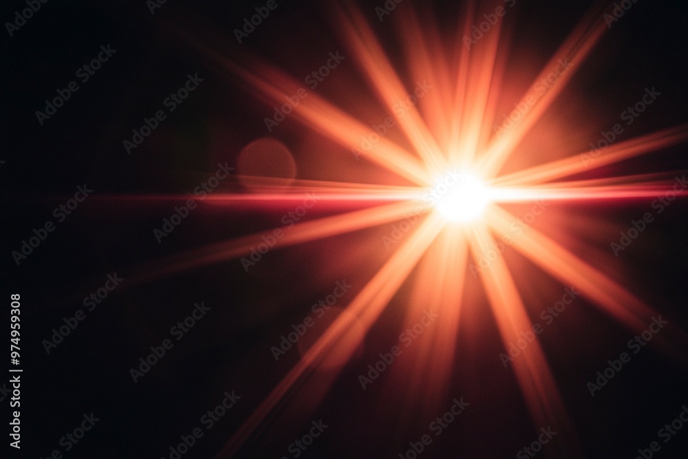 Light Flare on Black Background – Radiant Starburst Effect for Graphic Design Light Flare on Black Background – Radiant Starburst Effect for Graphic Design