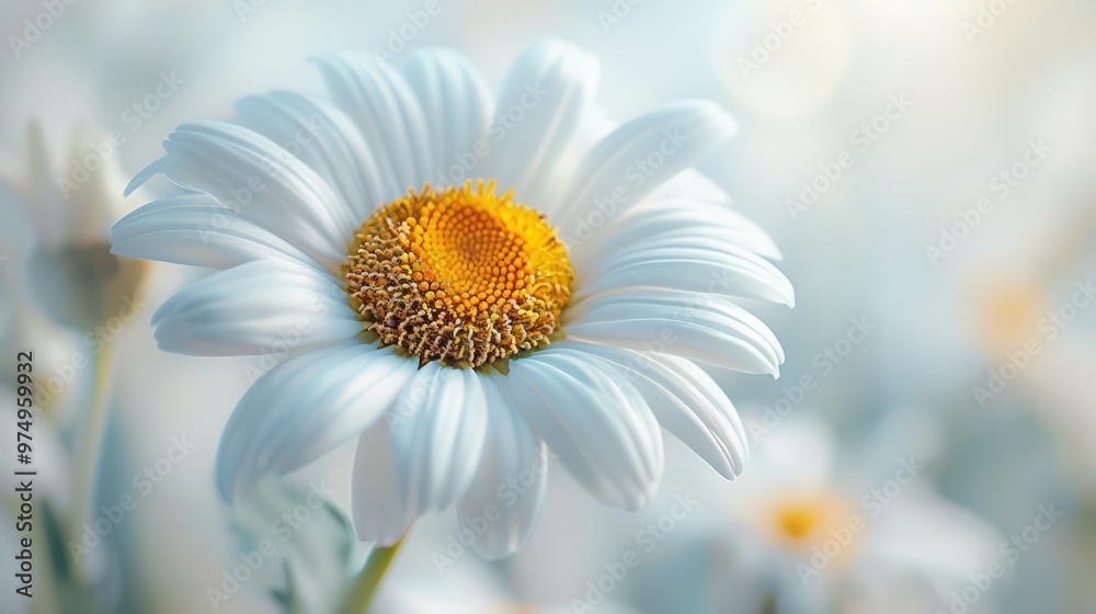 Naklejka premium daisy on sky background