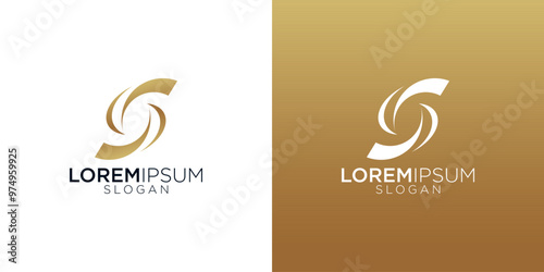  letter s abstract monogram logo vector design