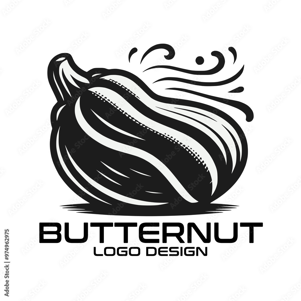 Butternut Vector Logo Design Butternut Vector Logo Design