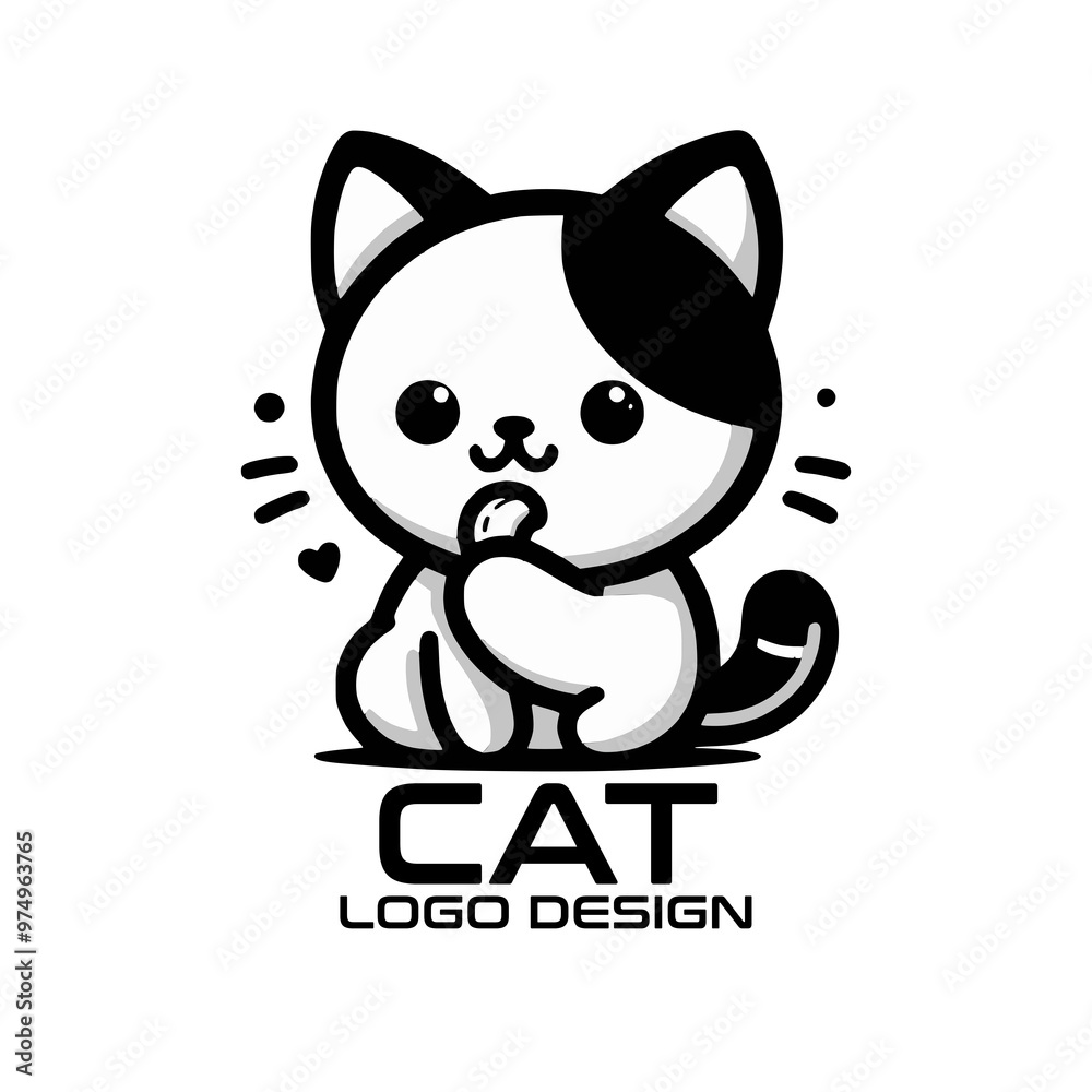 Cat Vector Logo Design Cat Vector Logo Design