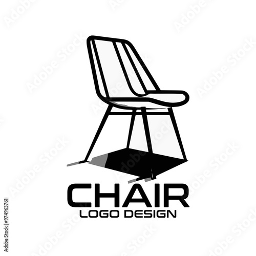 Chair Vector Logo Design photo